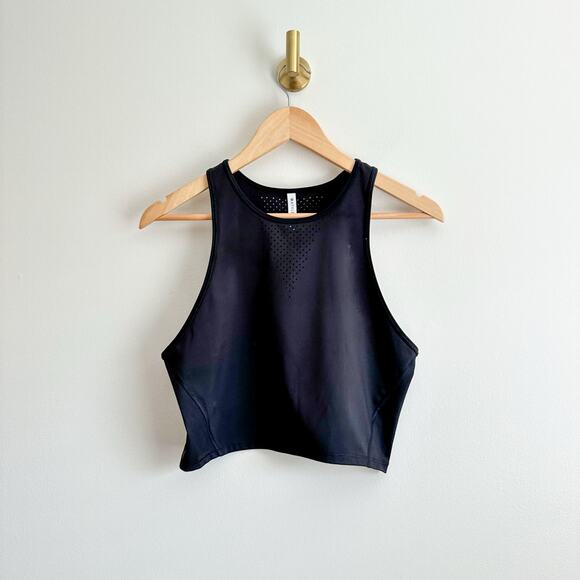 Athleta Accelerate Crop Tank Top Black M - Picture 1 of 7